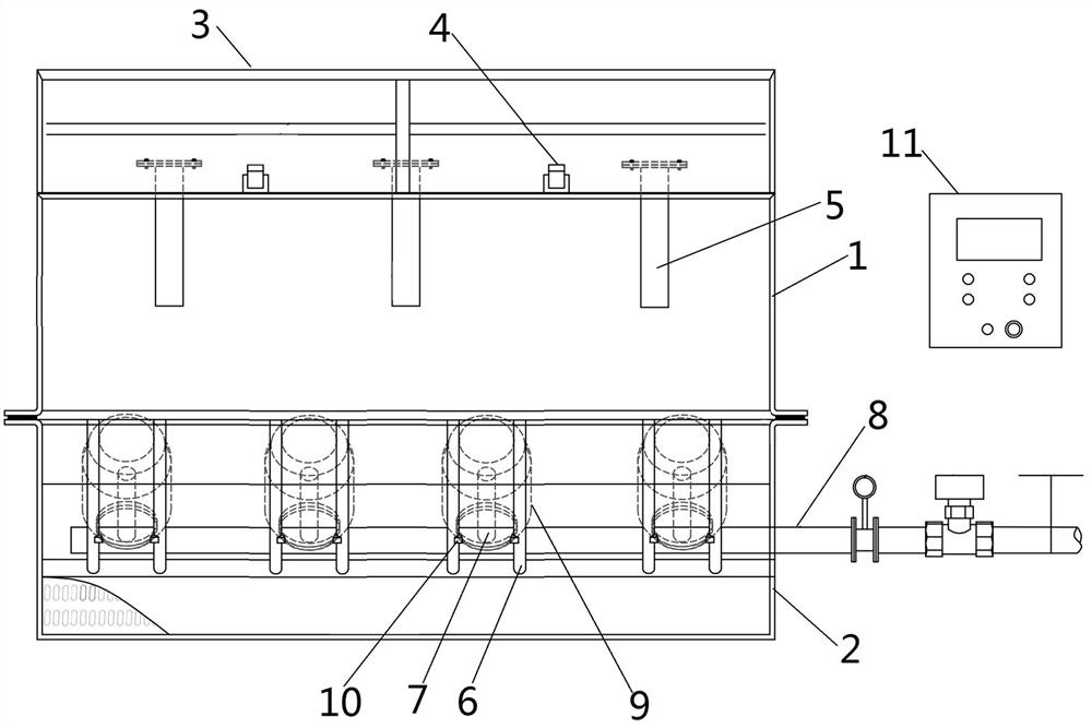 A barrel solidified grease discharge device