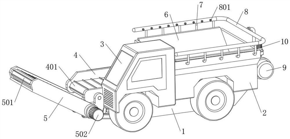 Special transfer trolley for rock mining and transfer method thereof
