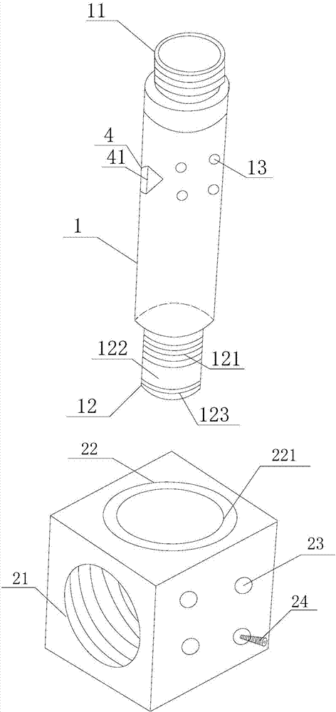 Three-way assembly variable joint