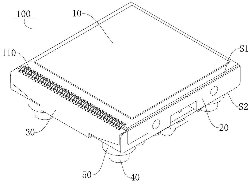 Infrared detector splicing module and infrared detector integrated assembly