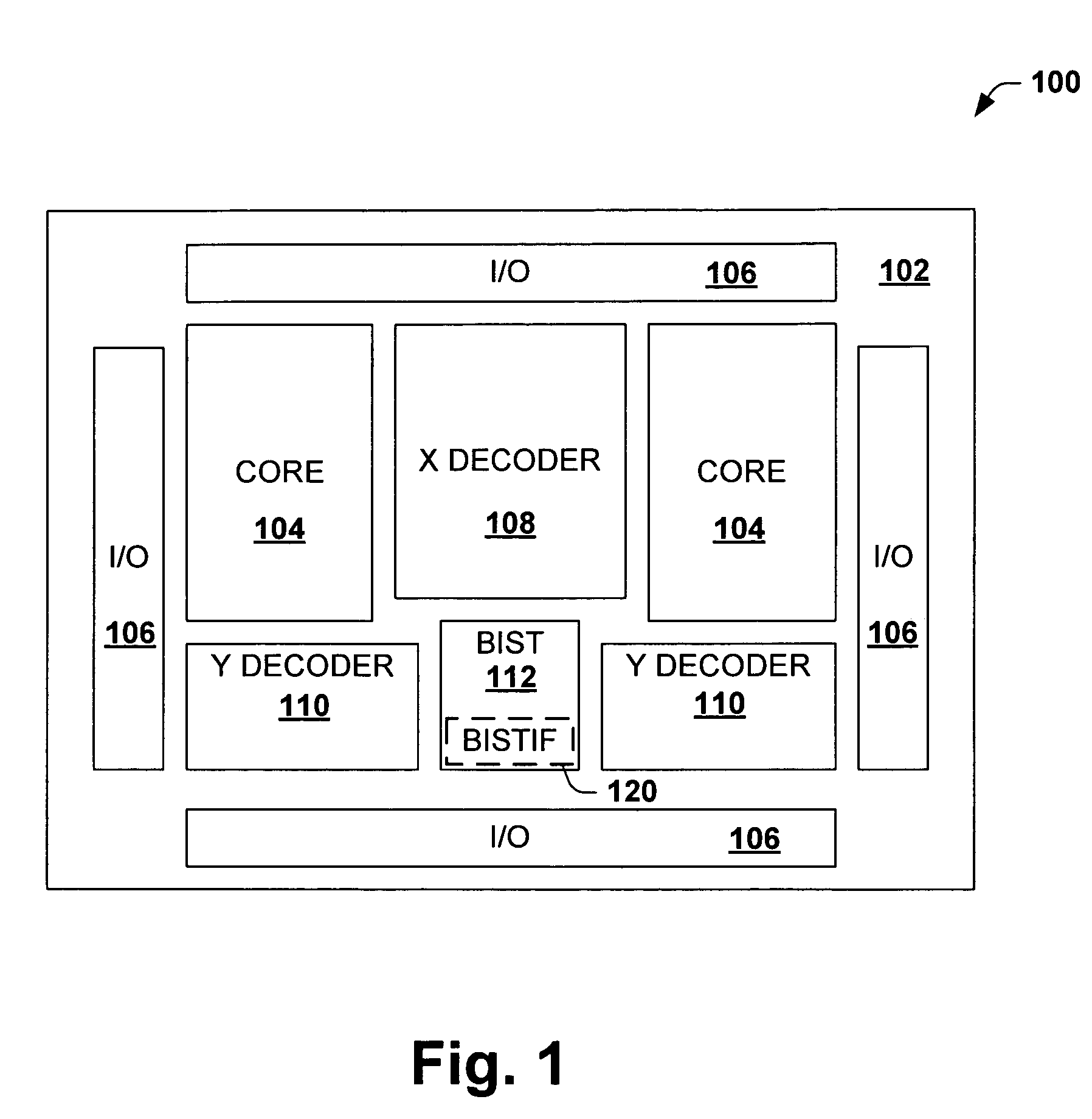 Input of test conditions and output generation for built-in self test