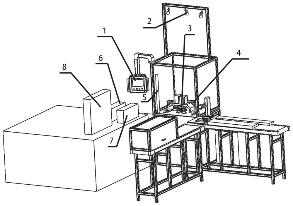 Automobile oil cooler pseudo soldering detection system and method based on machine vision