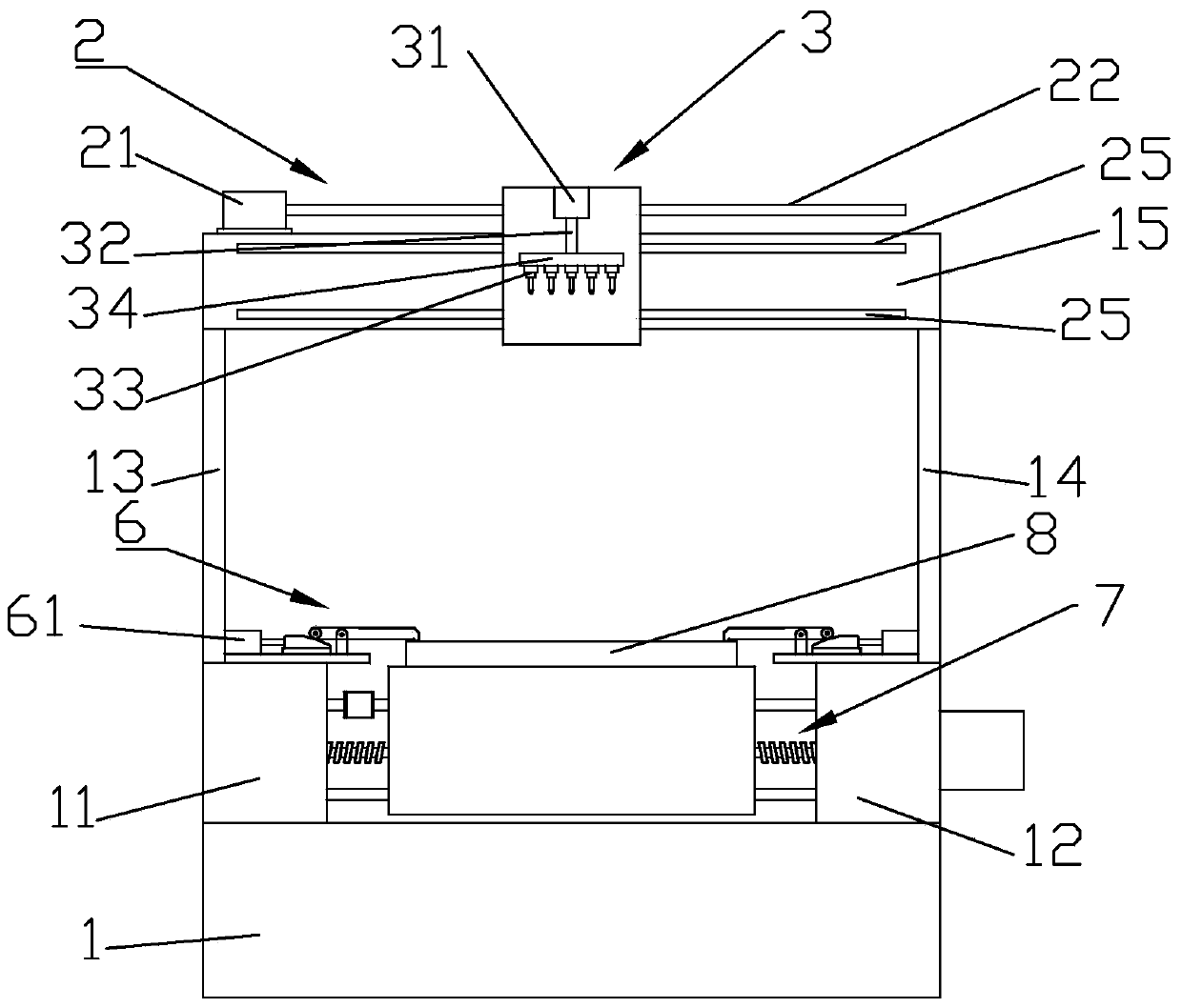 A fully automatic wood nailing machine