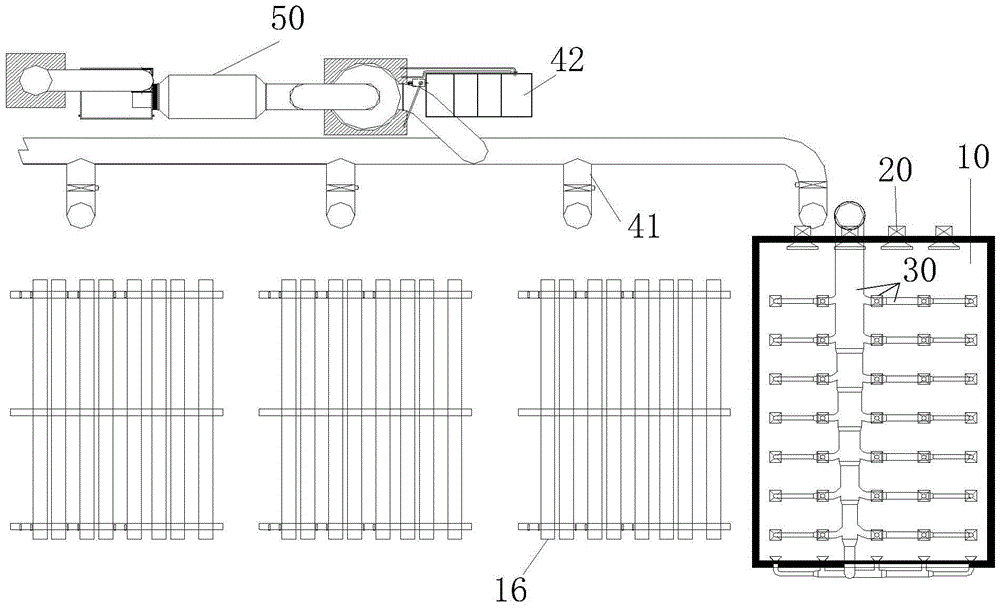 Steel structure spraying method with purification function