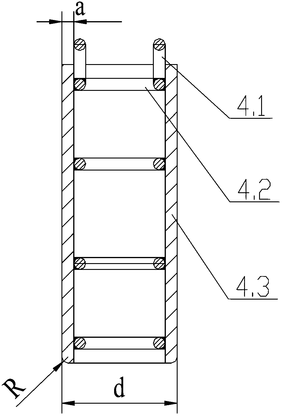 Diameter and shape precision control method of thin-walled cylinder and special tool thereof