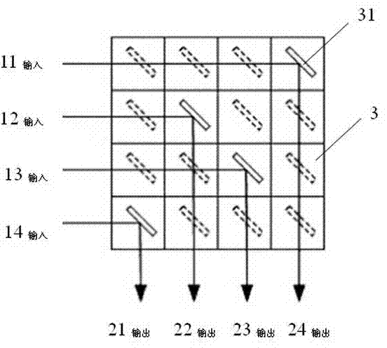 Intelligent optical fiber wiring system adopting two-dimensional (2D) optical switch matrix