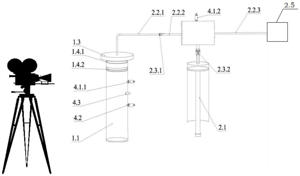 Viscous liquid cavitation inception pressure measuring device