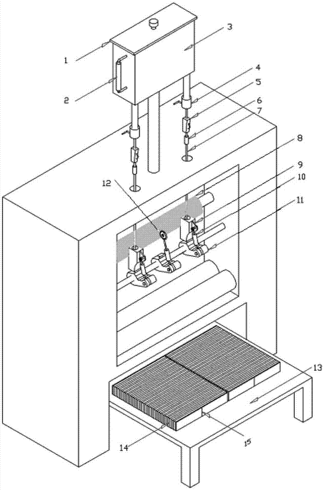 Slitting and marking device for paper towel folding machine