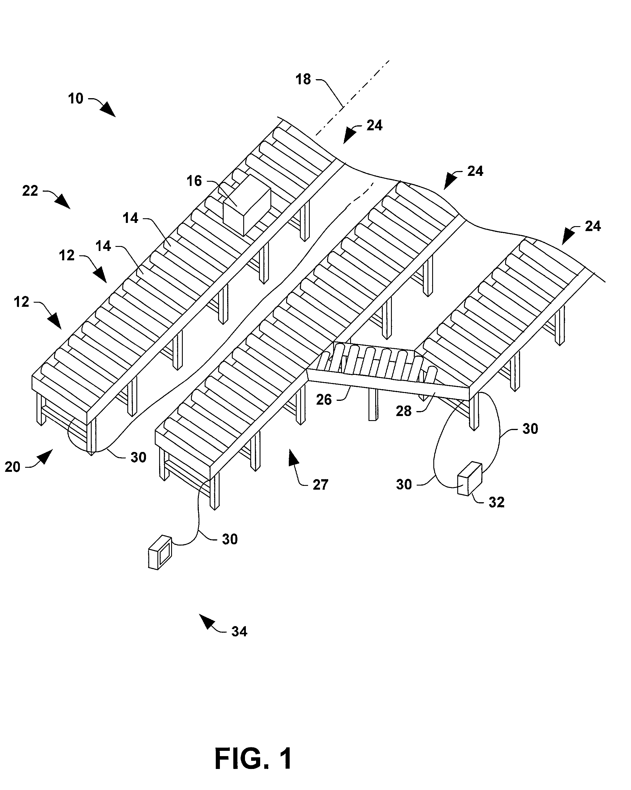 Driver board control system for modular conveyor with address-based network for inter-conveyer communication