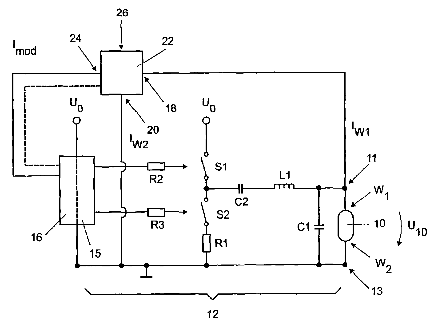 Circuit arrangement having protective circuit and modification apparatus