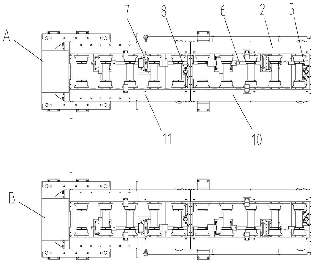 An automatic access system for double-layer storage roller table for heavy-duty products