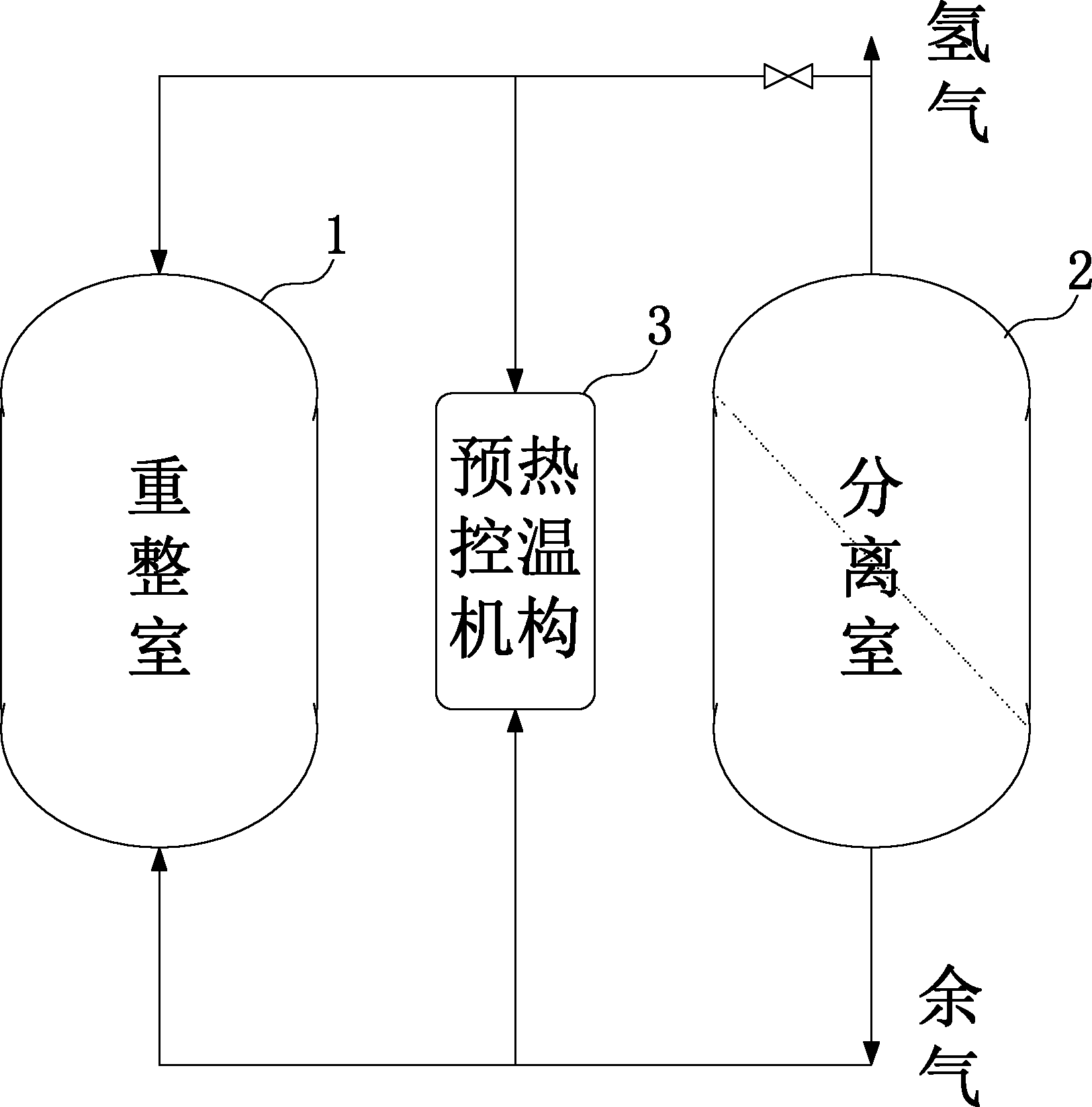 Methanol-water reforming hydrogen production device and method for preparing hydrogen by using same