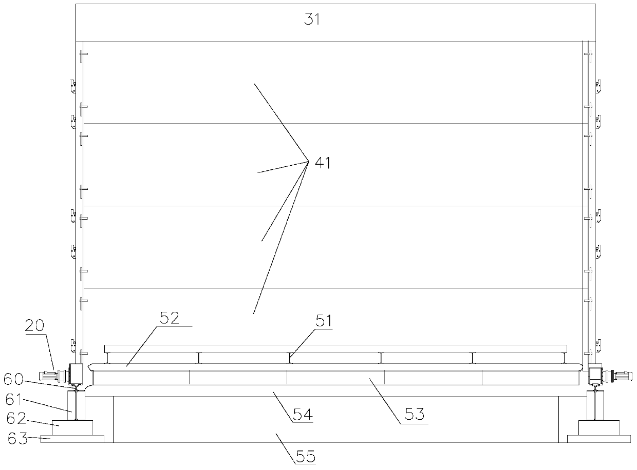 Large-sized volume-varied movable thermal treatment furnace