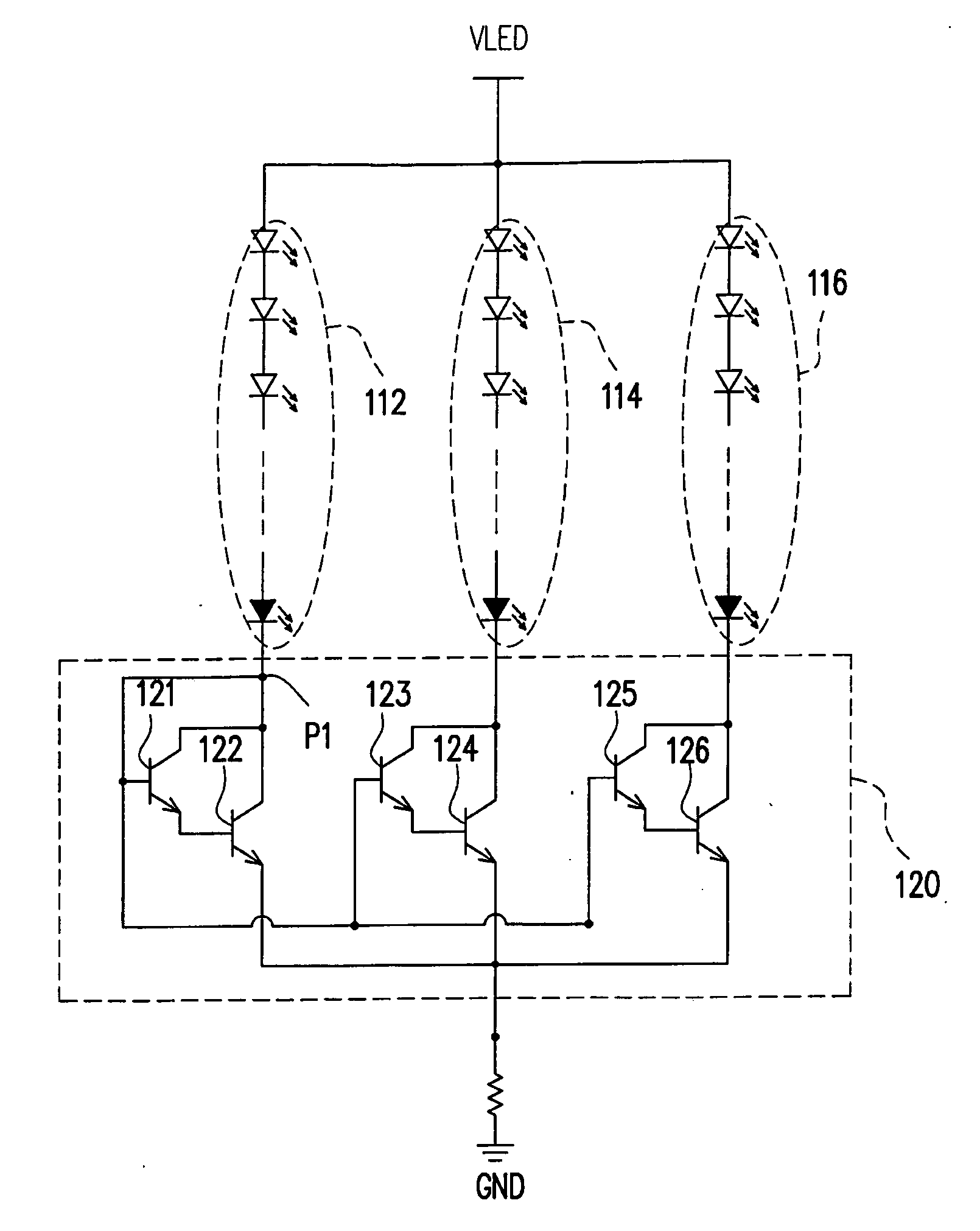 Light source driving circuit for backlight module