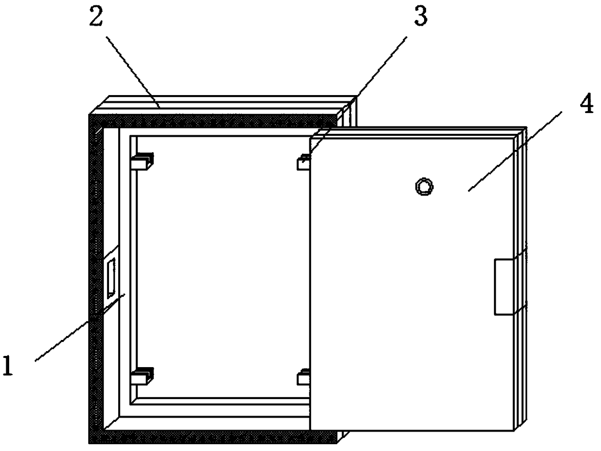 Collision-prevention device for security door