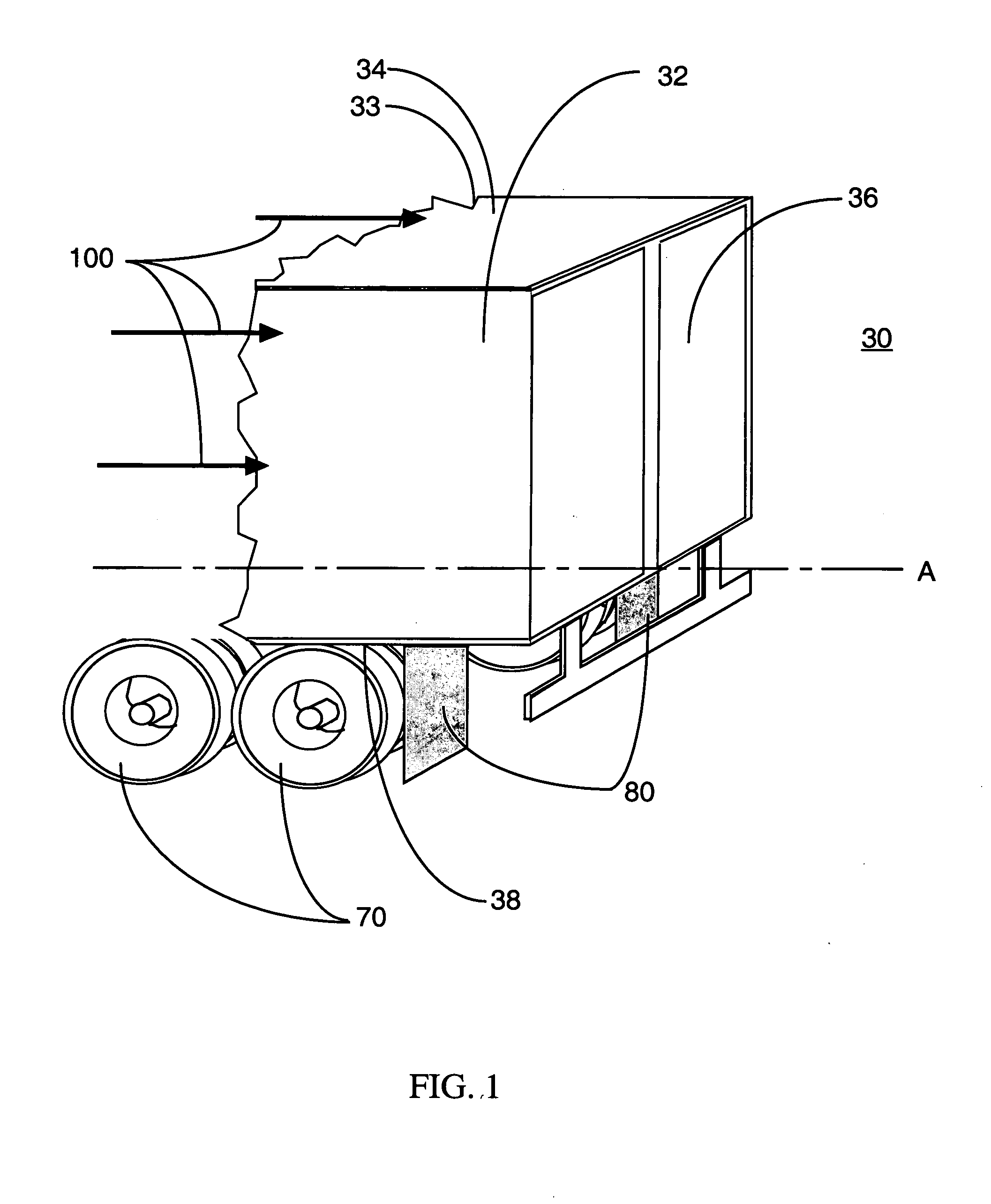 Undercarriage flow control device and method for reducing the aerodynamic drag of ground vehicles