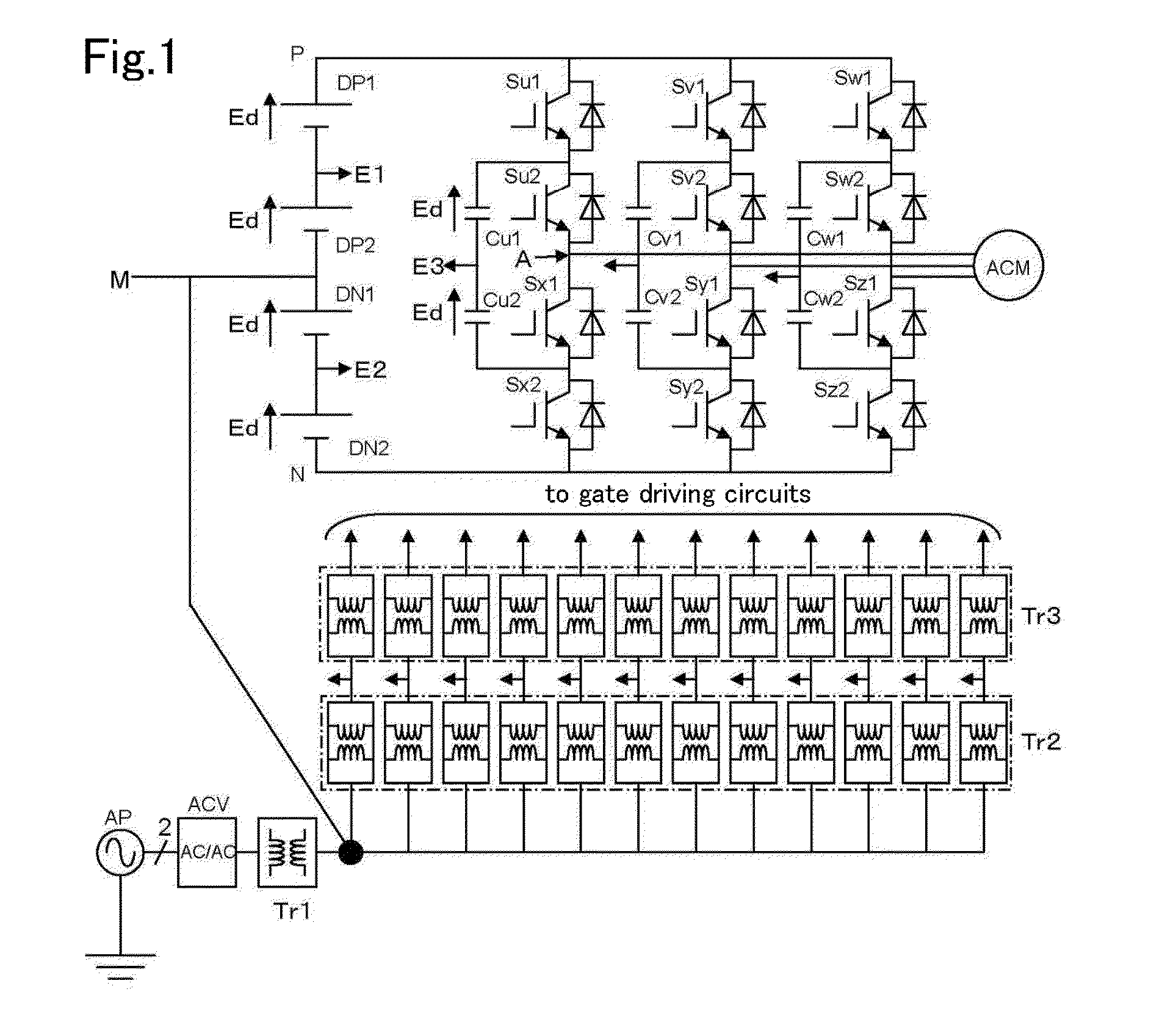Power supply circuit for gate driving circuit of a power converter