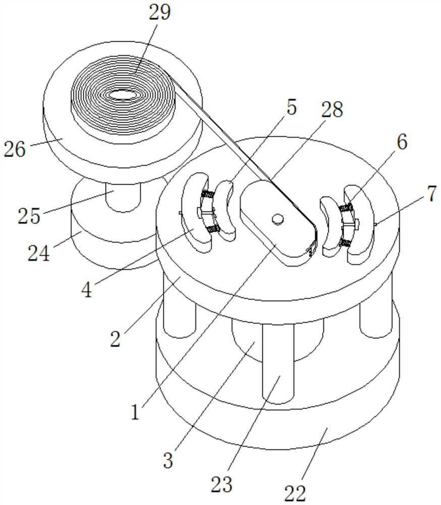 Electromagnetic stirrer coil winding device