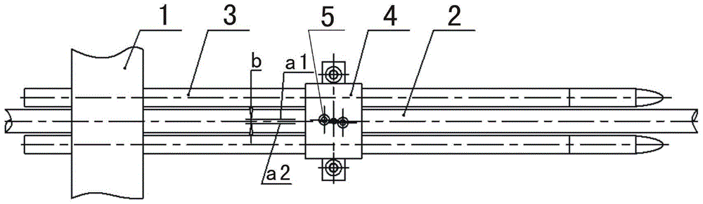 A combined tooling for pasting and scribing of fuel assembly strain gauges