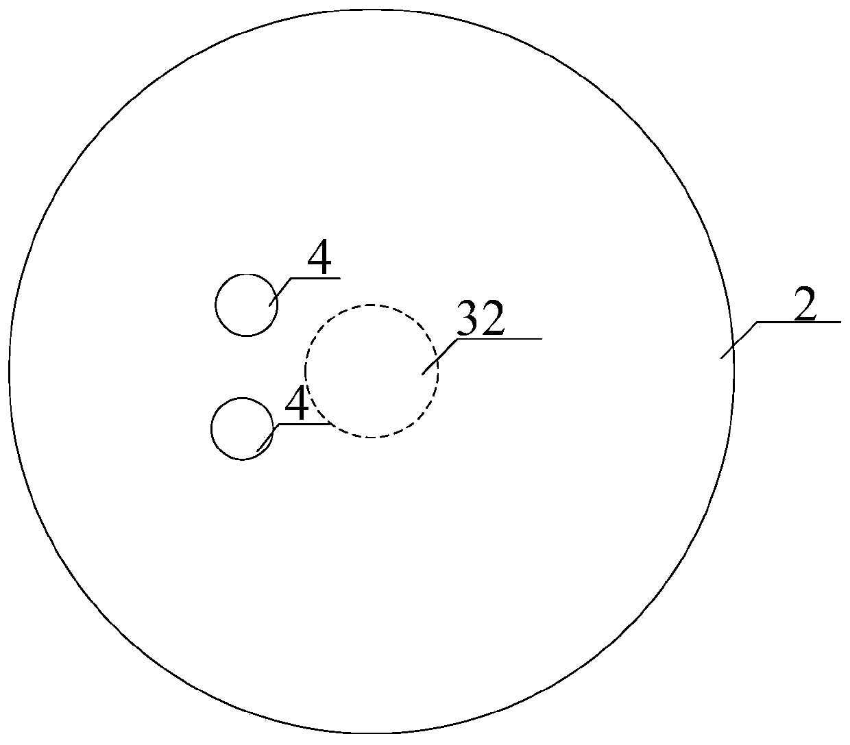 A magnetron sputtering coating cathode structure