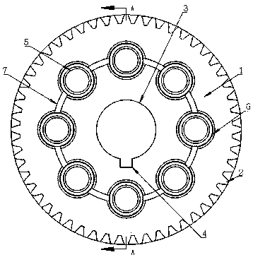 Specific durable bevel wheel