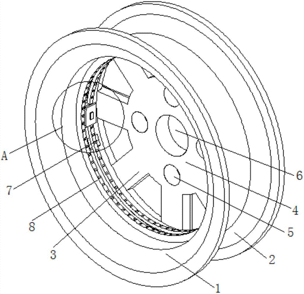 Automobile hub with balance block