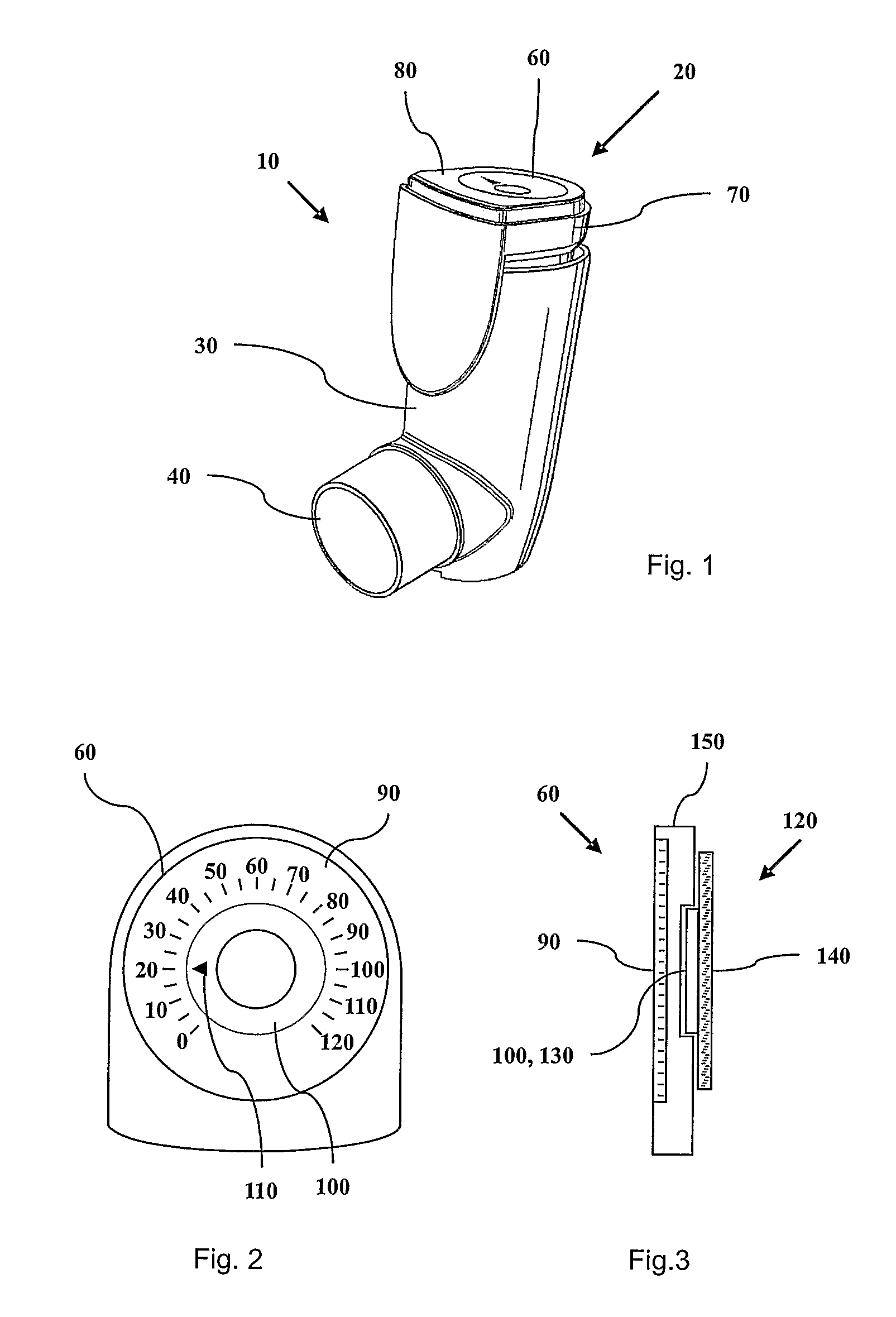 Inhaler device counter