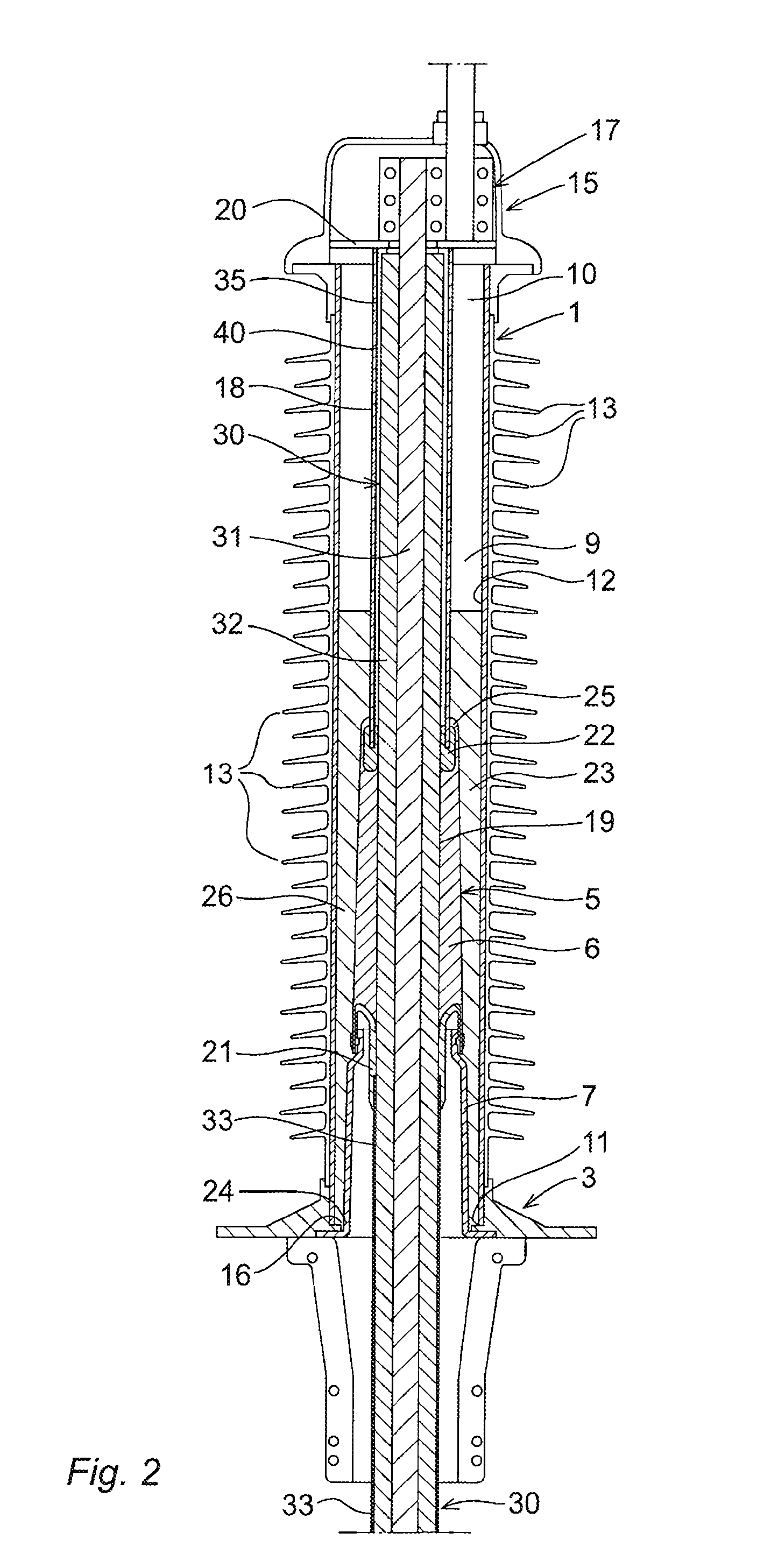 Cable Termination Device, A Method For Prefabricating A Cable Termination Device And A Method For Achieving A Cable Termination