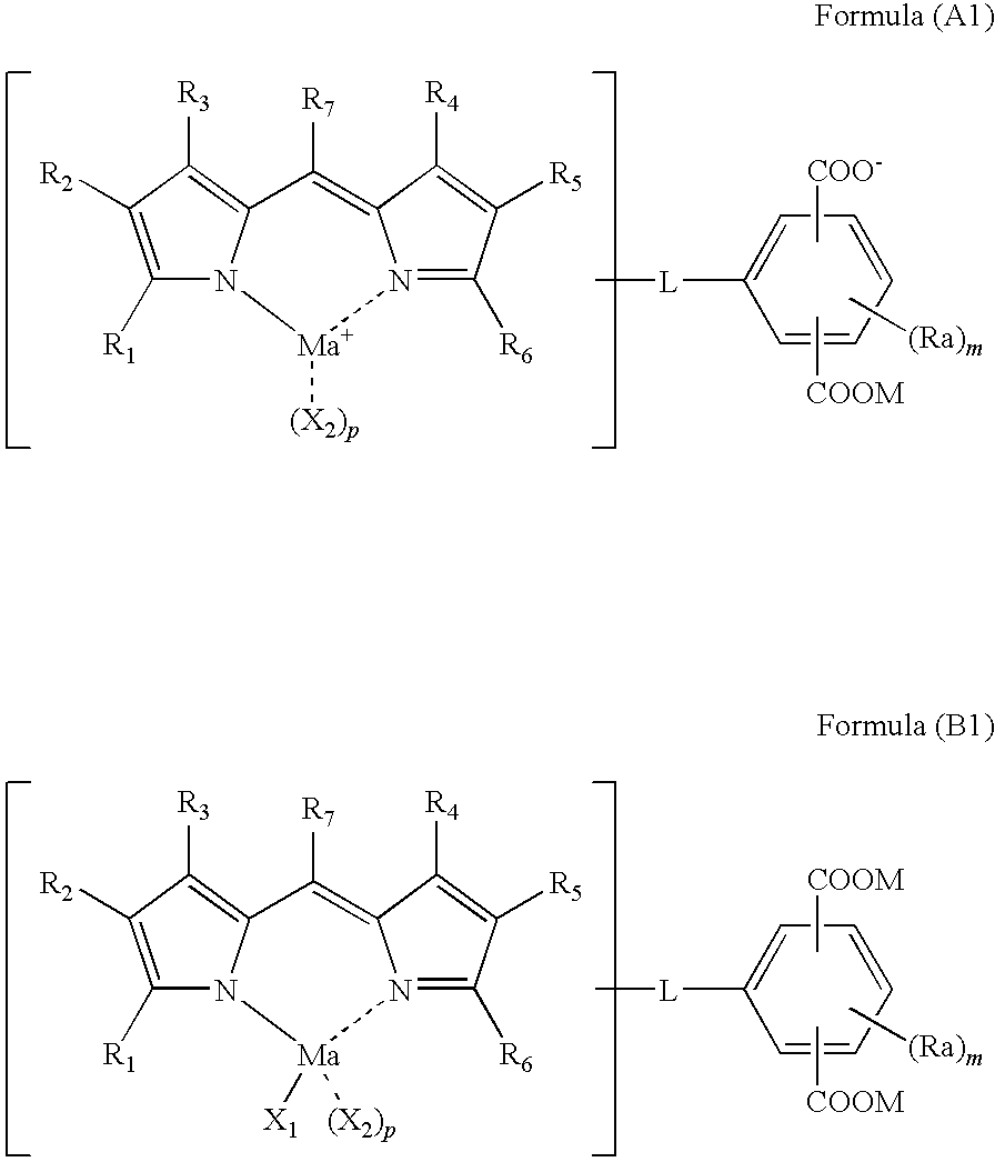 Colored curable composition, color filter and method of producing the same, and dipyrromethene metal complex compound and tautomer thereof