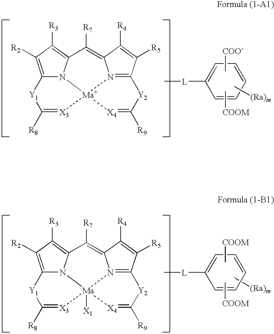 Colored curable composition, color filter and method of producing the same, and dipyrromethene metal complex compound and tautomer thereof