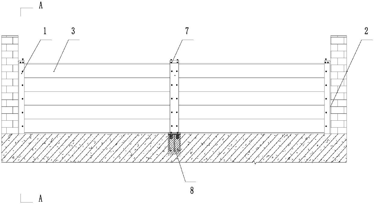 Novel flood-prevention gate device and using method thereof