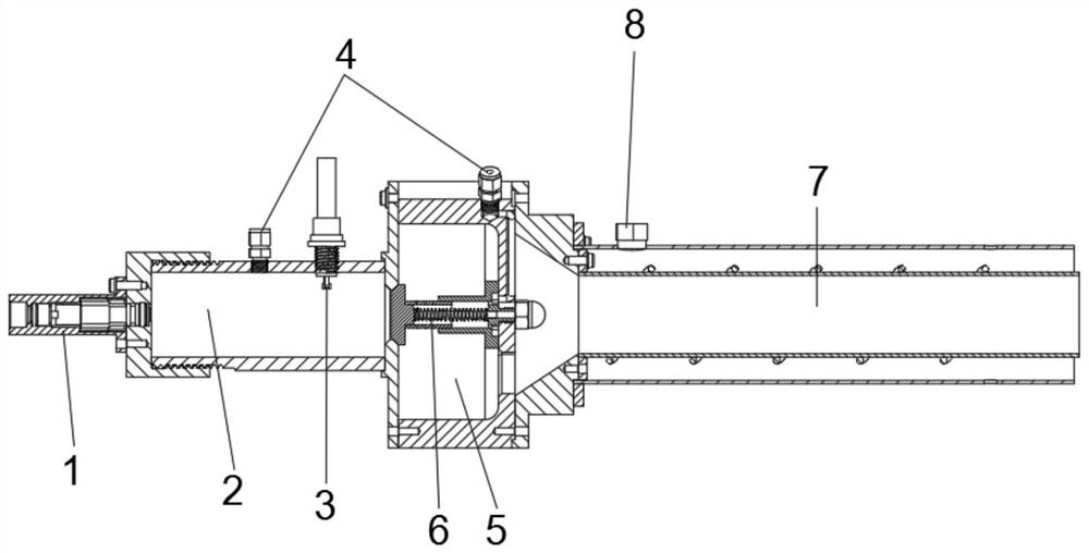 Low-cost closed type pulse detonation wind source engine