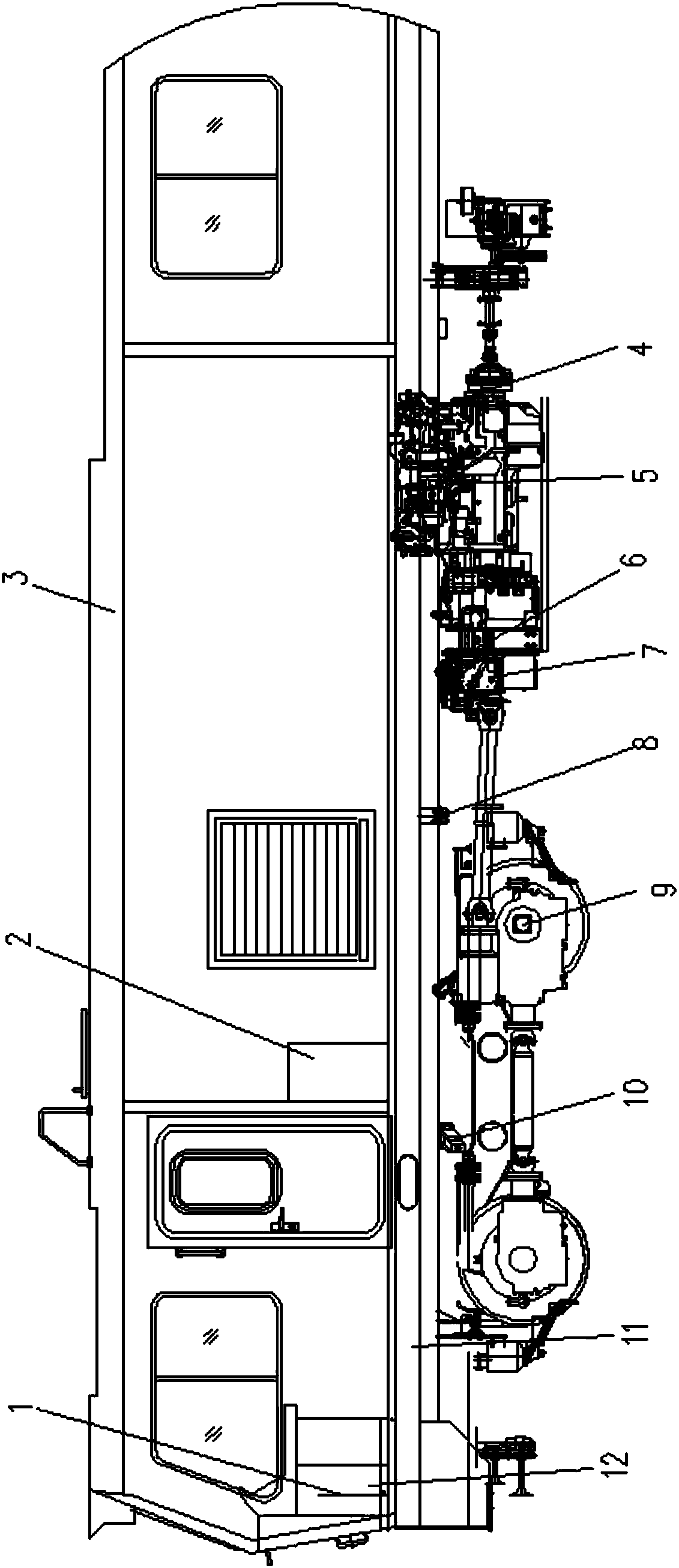 Anti-slip anti-skid control system for rail engineering vehicle