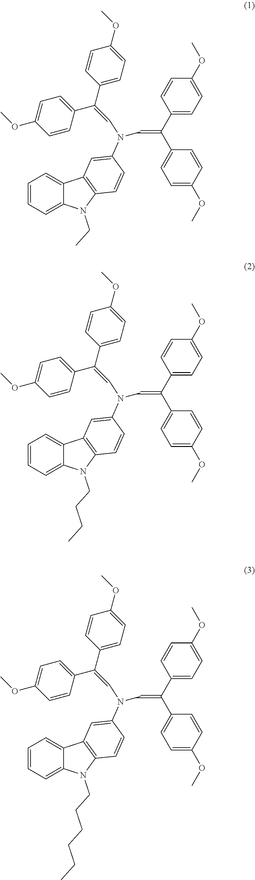 Hole transporting organic molecules containing enamine groups for optoelectronic and photoelectrochemical devices