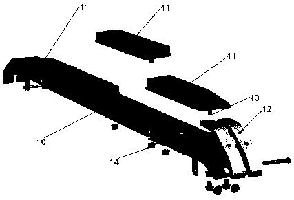 Single arm pantograph with ternary system structure
