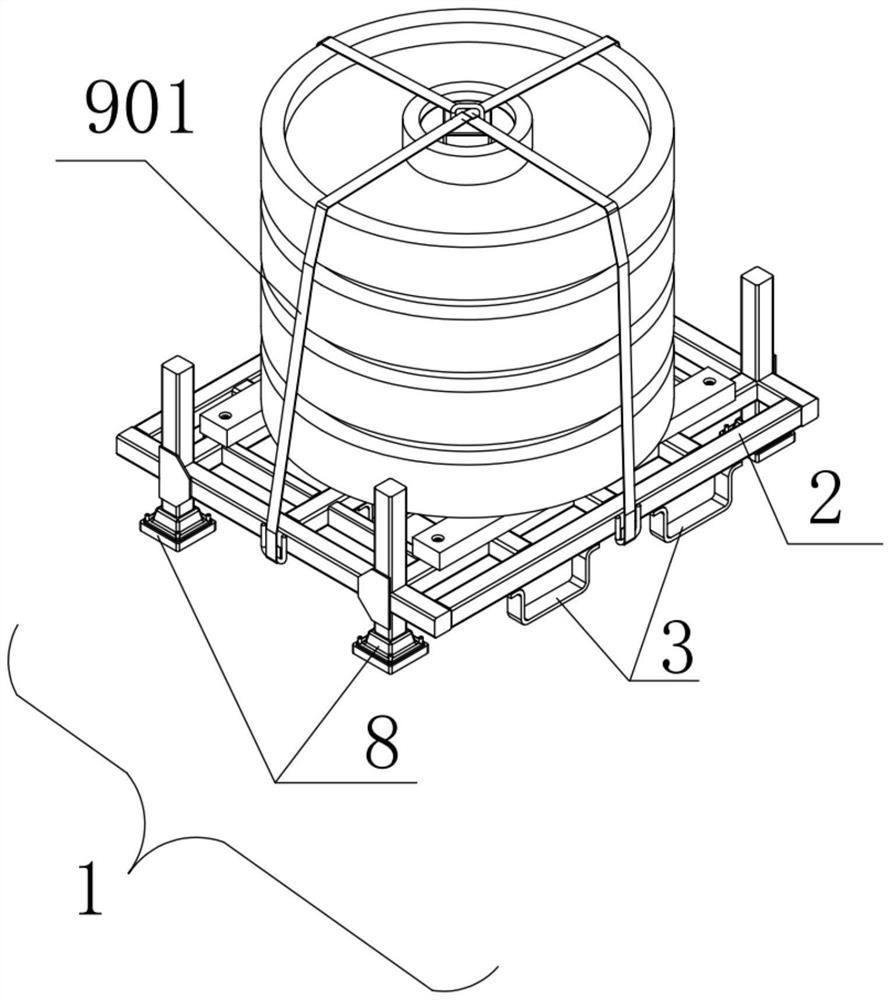 Recyclable packaging equipment for railway vehicle wheels