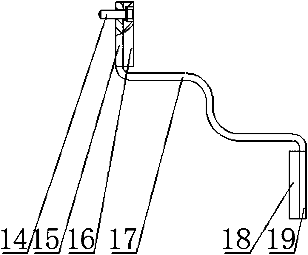 A connection structure between closing resistor and arc extinguishing chamber of sf6 circuit breaker