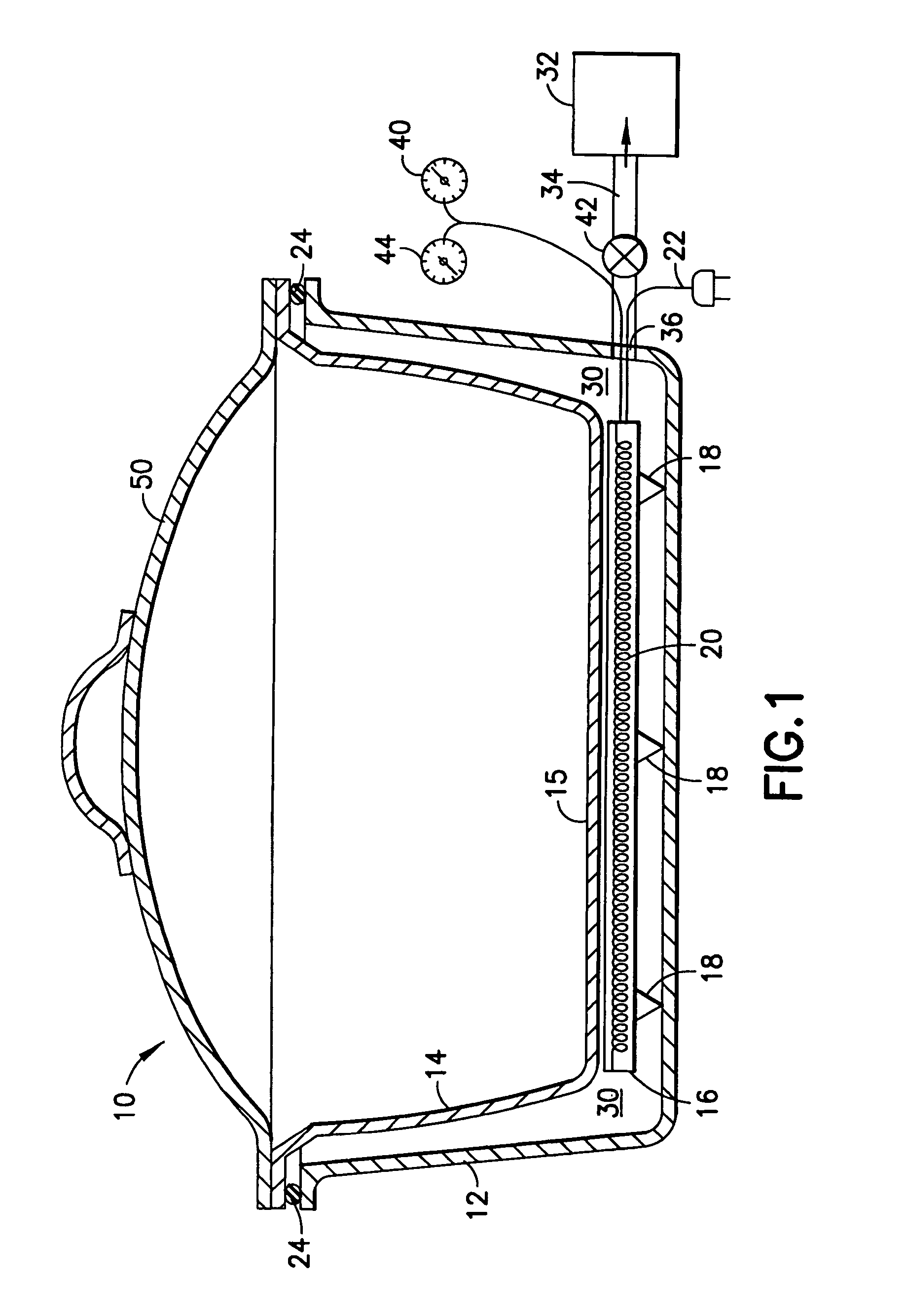 Vacuum cooking or warming appliance