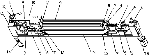 Car instrument panel support beam welding centering positioning device