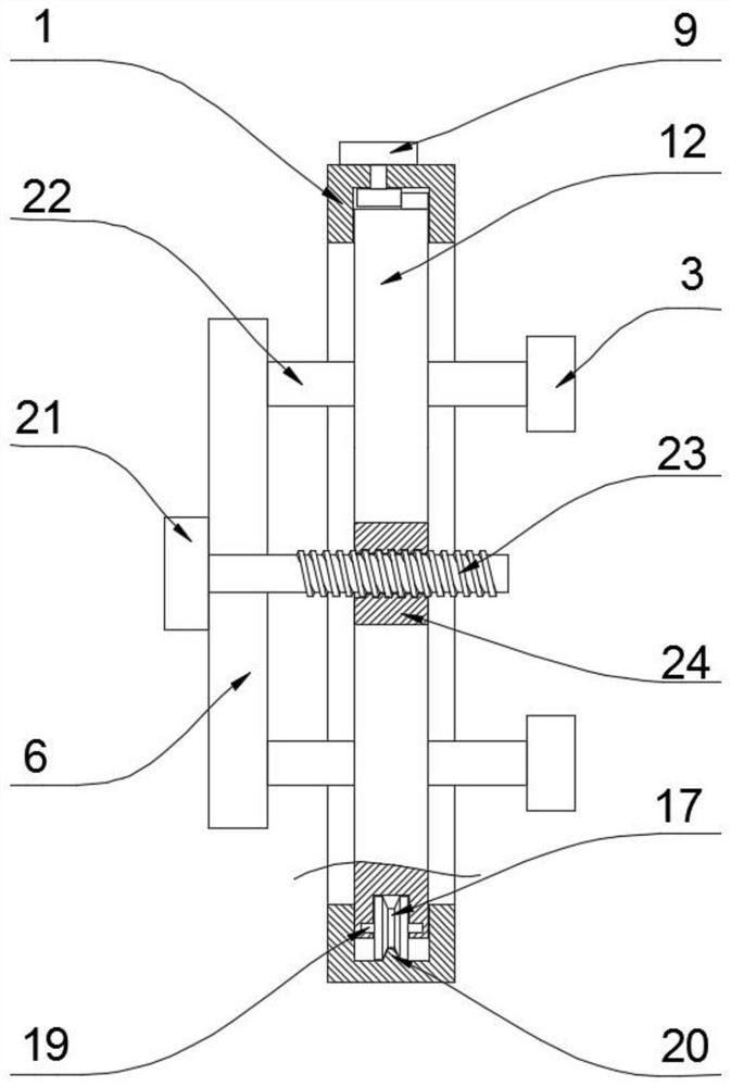 Formwork pouring device for building construction