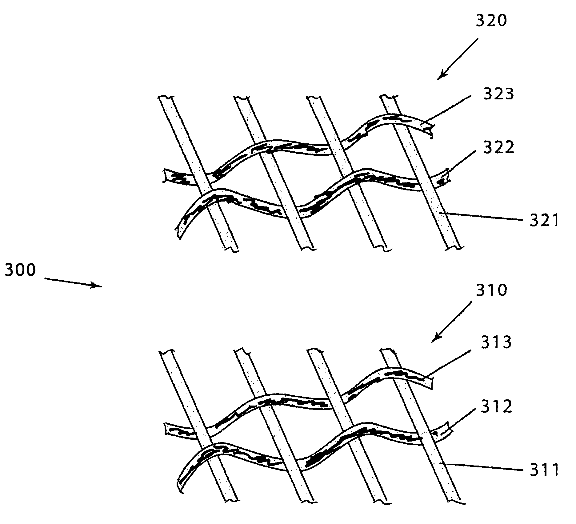 Two-layer drum cover made of a metal alloy in the warp directions and a plurality of metal alloys in the shute directions on both front and back surfaces