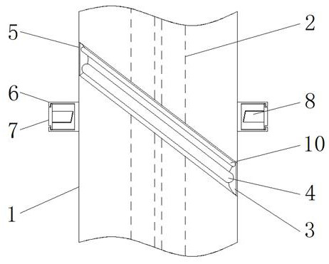 A connection cable structure for robot underwater operation