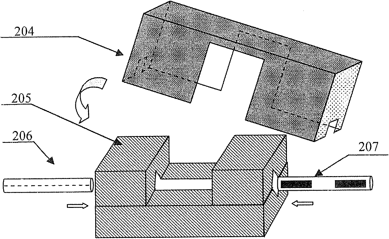 Cascade type optical fiber total phosphorous content detection sensor and manufacturing method thereof