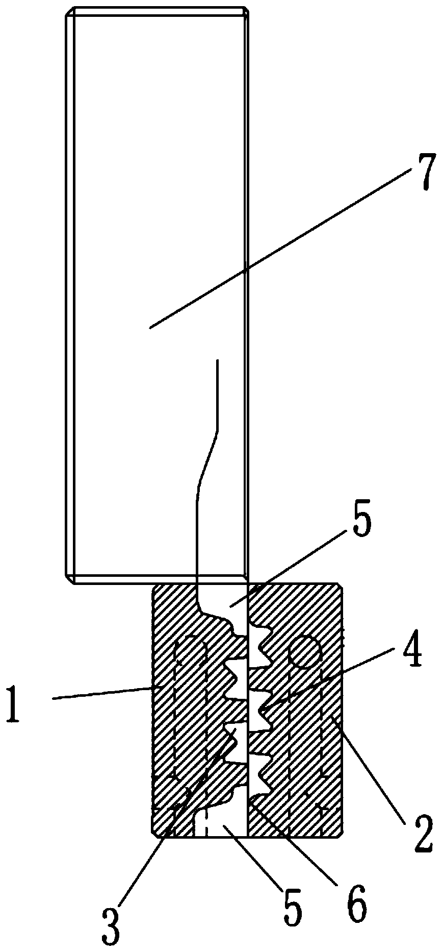 Vacuum pumping buffer structure for die-casting mold