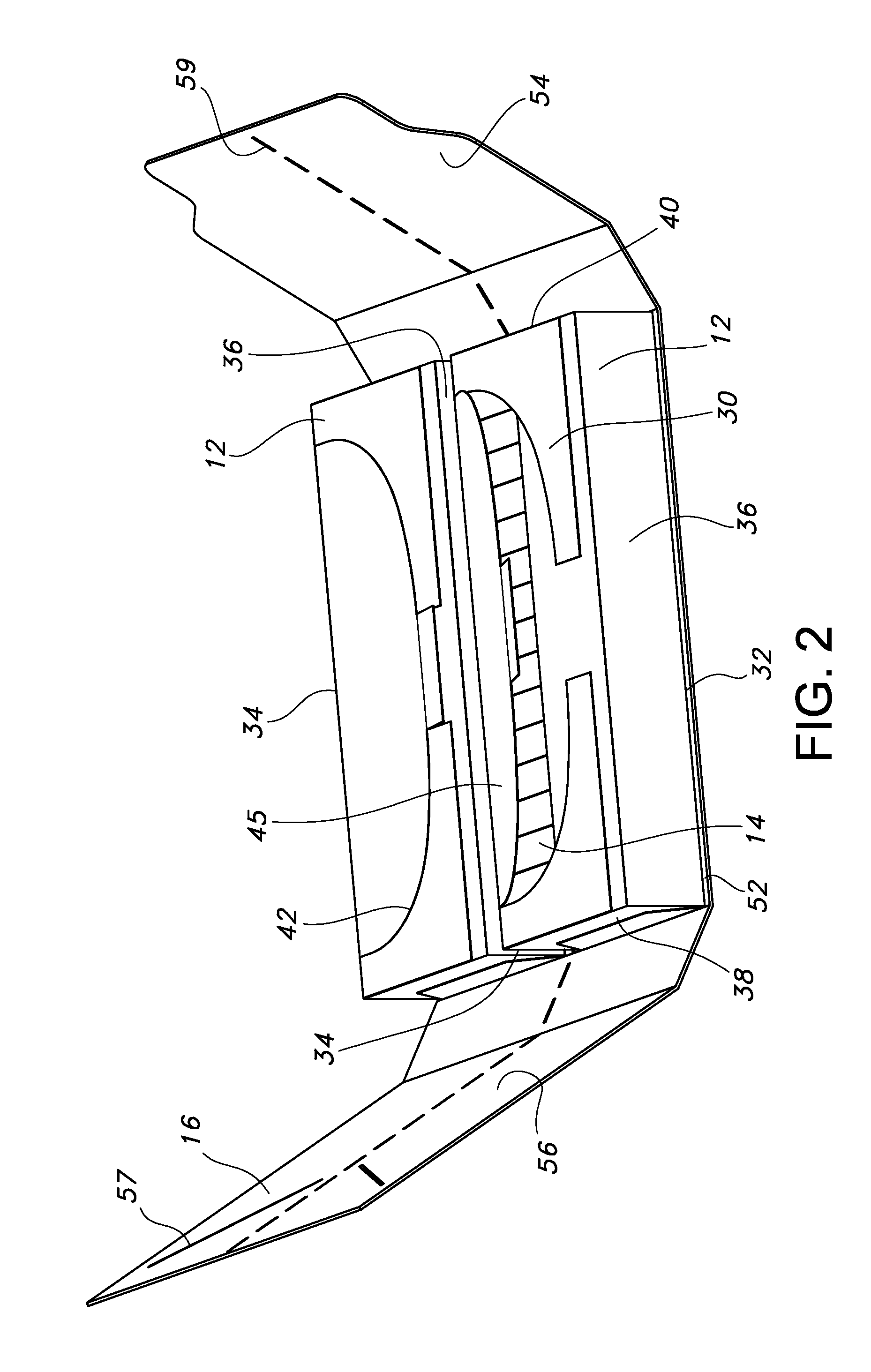 Package assembly for supporting a pair of consumable product packets