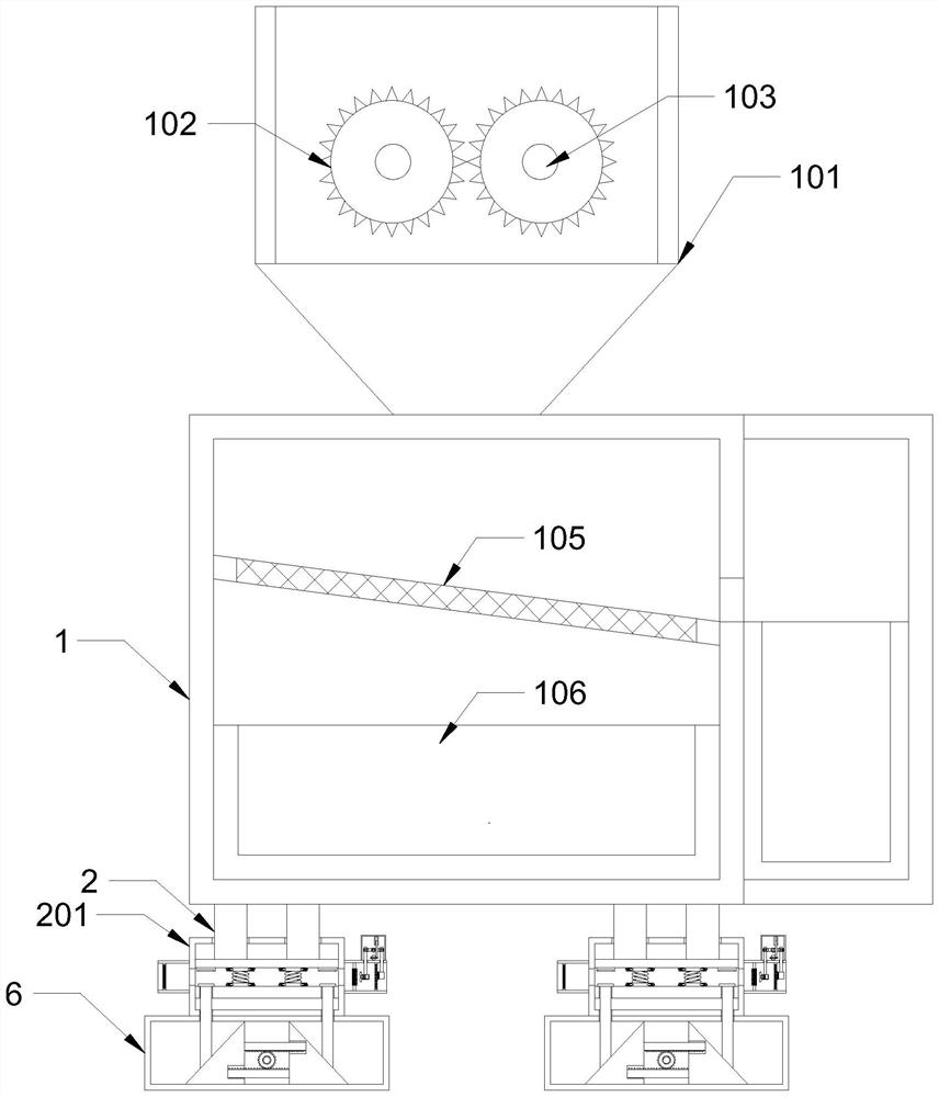 Environment-friendly feed processing device for fermentation production and preparation of mushroom residues