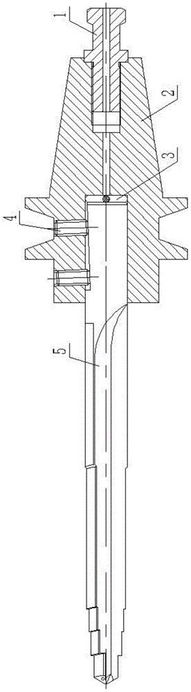 High-precision deep hole combination drill and machining method thereof
