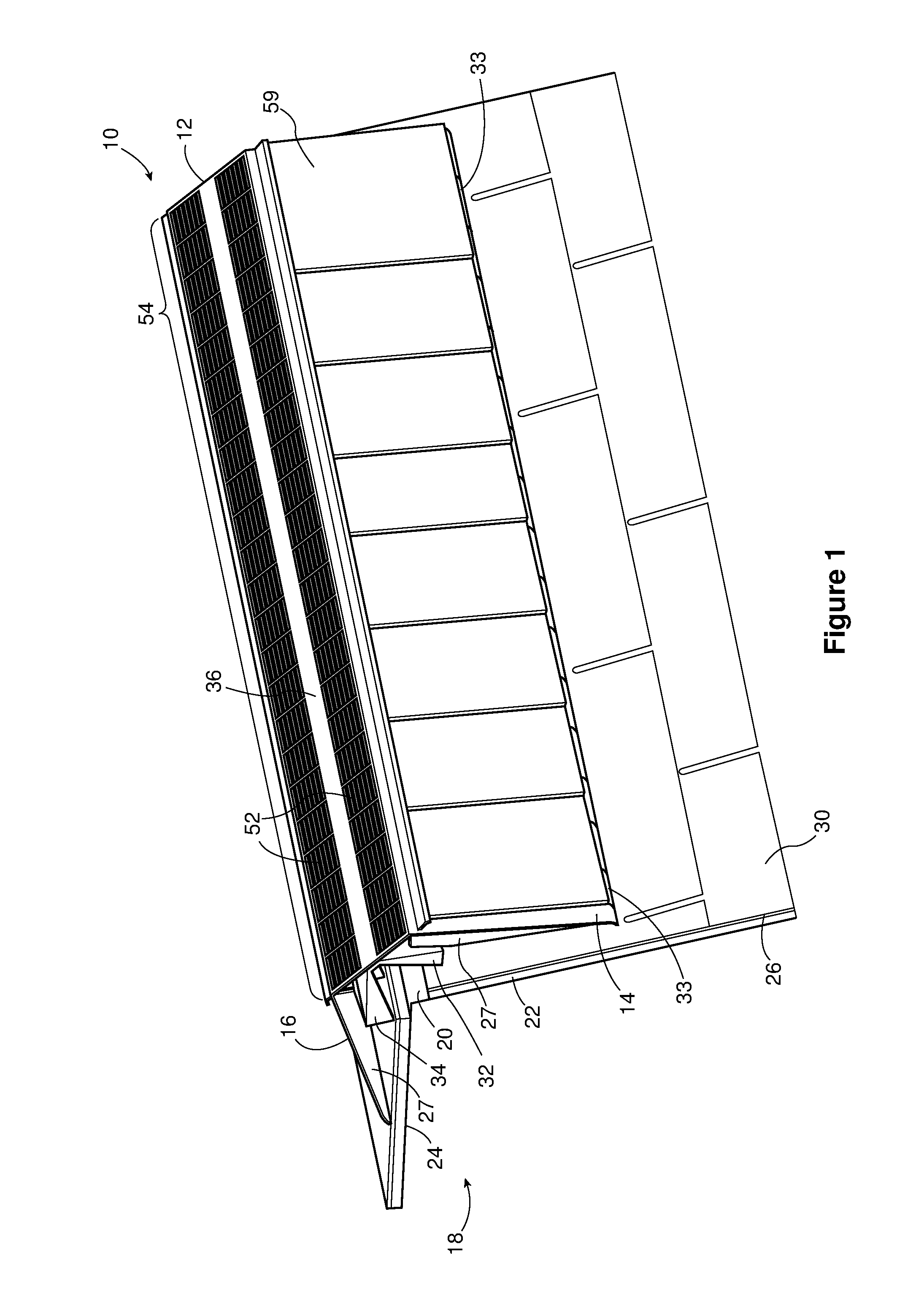 Upwardly venting ridge vent and method of using same