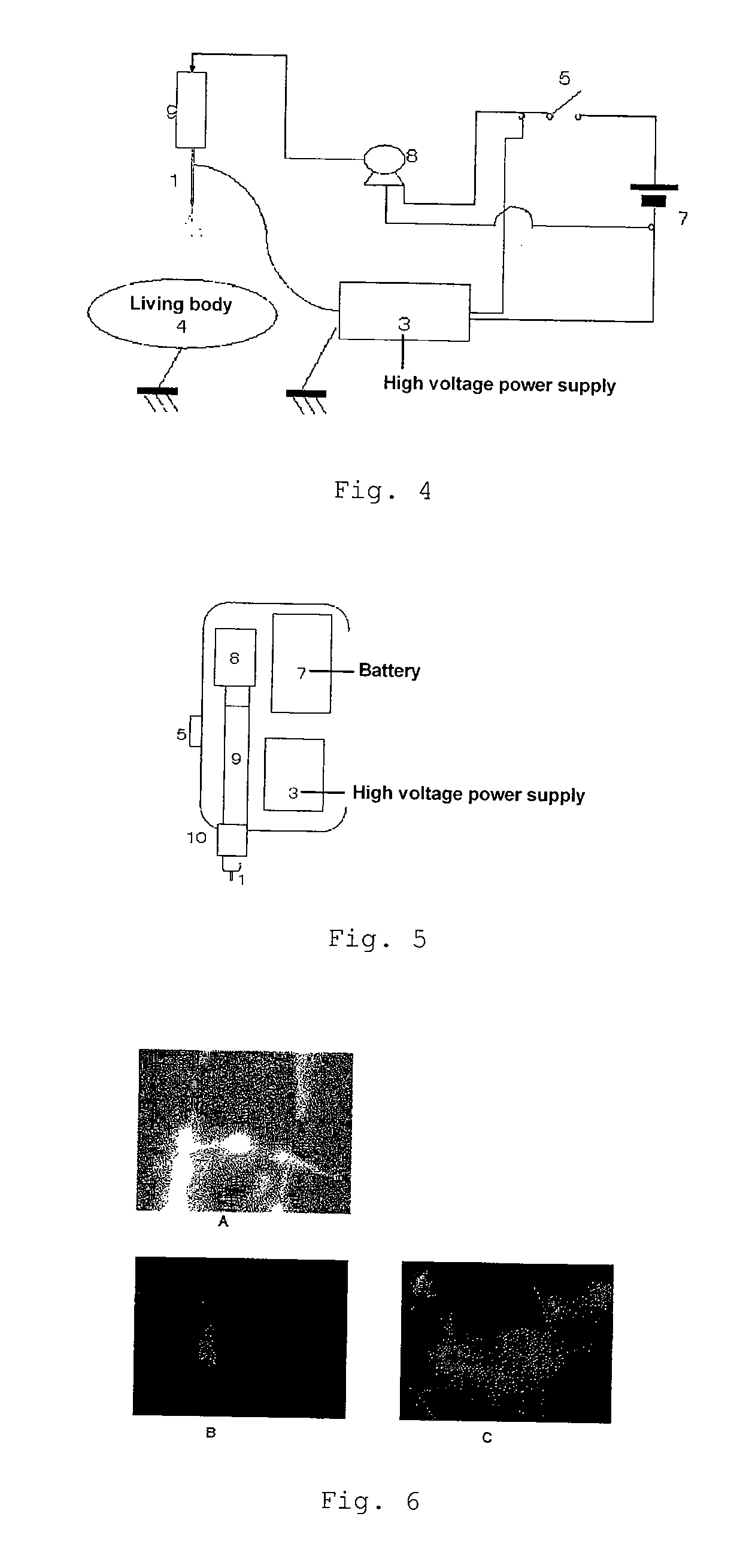 Method for injecting drug into living body by electrospraying and device thereof
