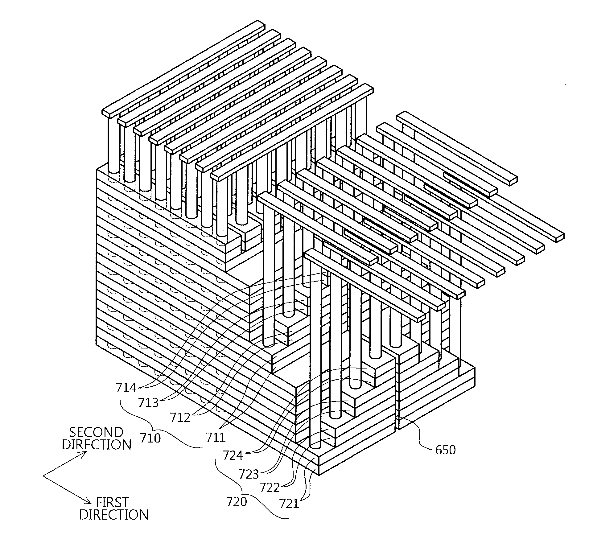 Memory having three-dimensional structure and manufacturing method thereof